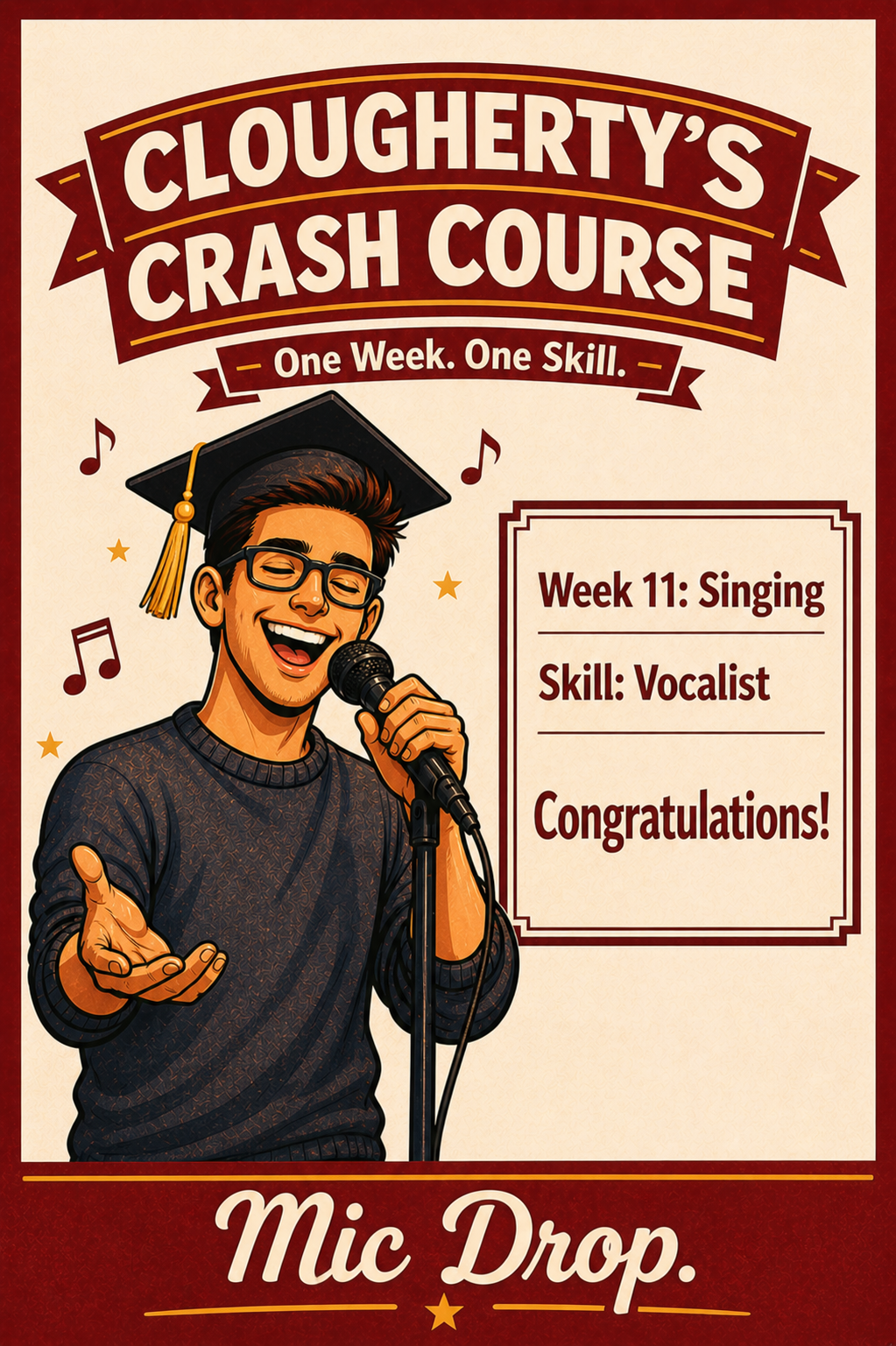 Clougherty Crash Course artwork for Week 11: Singing