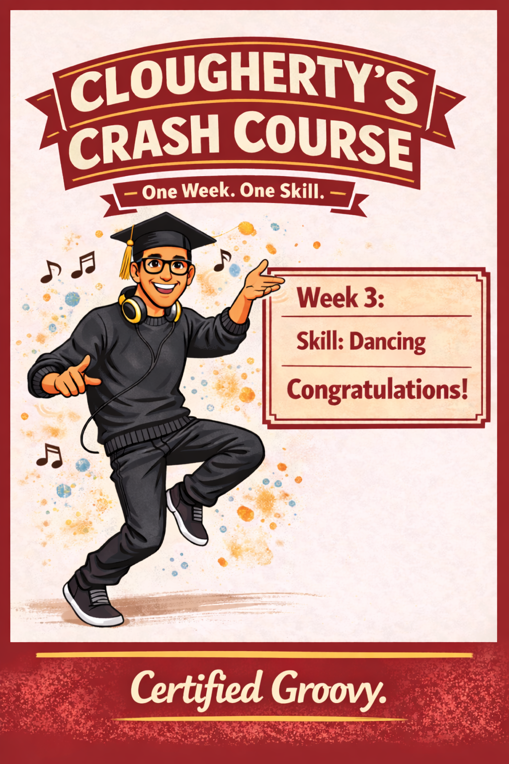 Clougherty Crash Course artwork for Week 3: Dancing