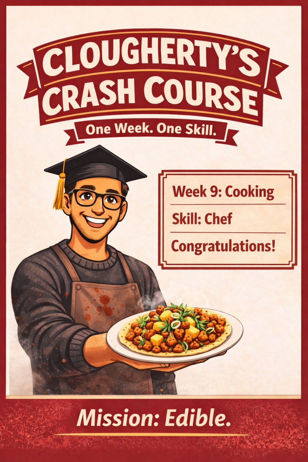 Clougherty Crash Course artwork for Week 9: Cooking